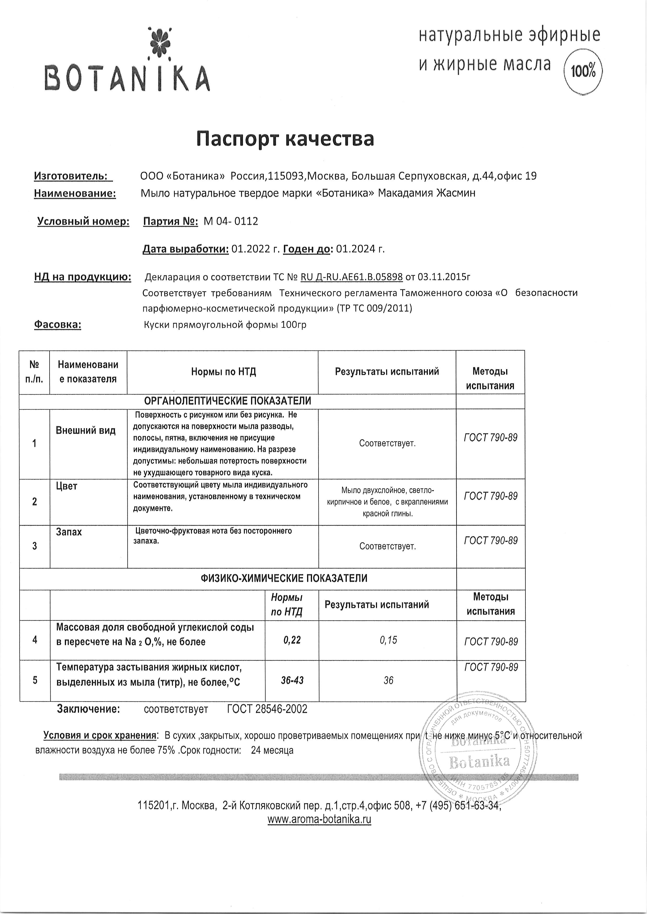 Паспорт №012022